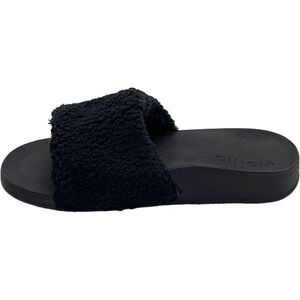 Vionic Adjustable Cozy Slide Slippers Keira Black Women’s Size 9.5-10